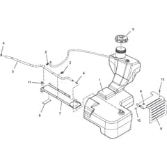 ZT 7132 T - 2019-2022 - 2F1020861/ST1 - Stiga Zero Turn Mower Fuel System Diagram