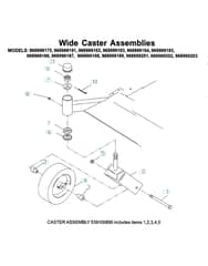 Husqvarna Zth6125 Koa - Casters
