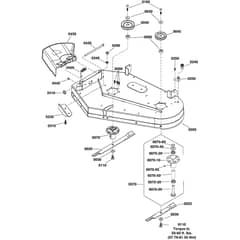 Snapper ZTX105 2691707-00 Housing, Arbors & Blade Group