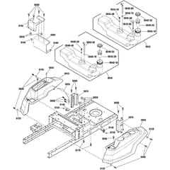 Snapper ZTX110 2691391-01 Body and Fuel Tank Group