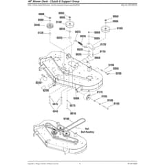 Snapper ZTX250 2691353-02 Clutch and Support Group