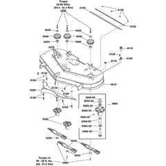 Snapper ZTX275 2691712-00 Housing, Arbors & Blade Group