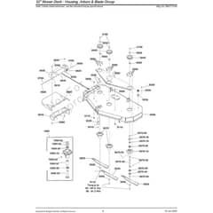 Snapper ZTX350 2691713-00 Housing, Arbors & Blade Group