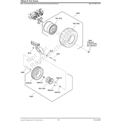 Snapper ZTX350 2691713-00 Wheel and Tyre Group