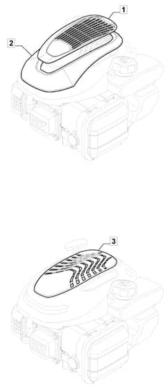 S481 HP - 2019-2020 - 294501843/M19 - Mountfield Rotary Mower Engine Cover Diagram