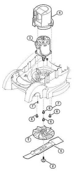 Genuine Stihl RMA339 / D - Engine, blade