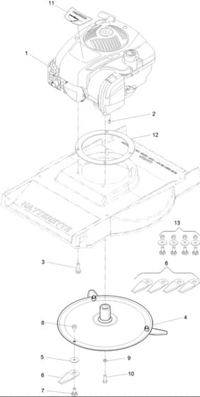 Hayter Hayterette - 005J (402268585 - 999999999) - Engine - Blade