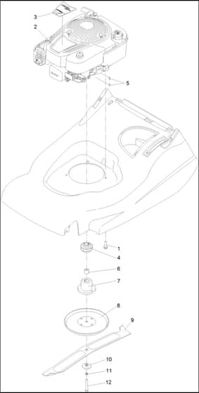 Hayter Harrier 56 Pro - 566J (400000000 - 401999999) - Engine - Blade