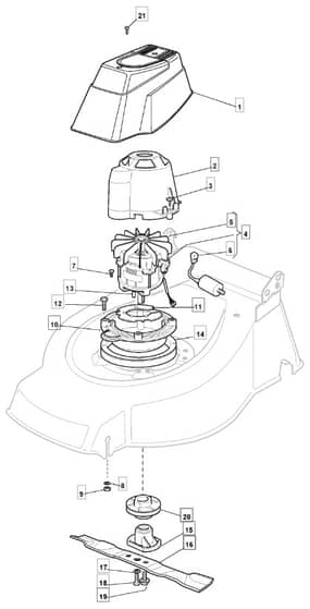 EL 4800 R PD - 2008 - 294485763/M08 - Mountfield Rotary Mower Blade Diagram