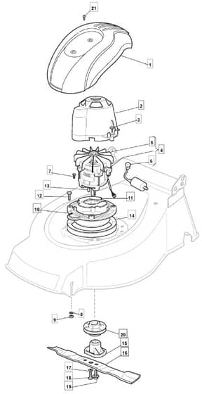 EL 46R PD - 2008 - 294485763/UM8 - Mountfield Rotary Mower Blade Diagram