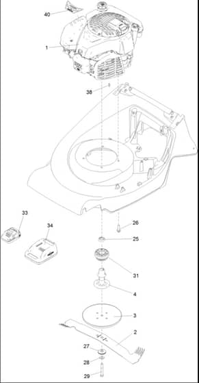 Hayter Harrier 56 Autodrive VS ES - 576B (409174256 - 410999999) - Engine - Blade