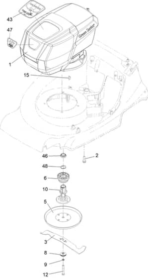 Hayter Harrier 48 Autodrive 60V - 477A (410380787 - 999999999) - Engine - Blade