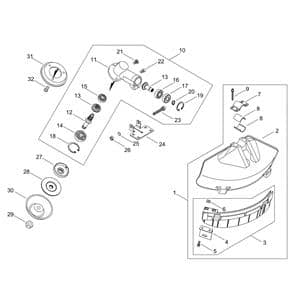 Gear Case, Shield