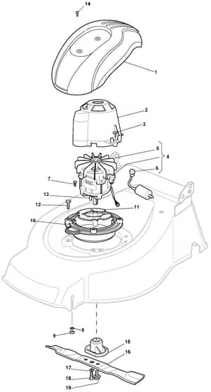 HP 48 EL - 2008 - 294484068/BQ - Mountfield Rotary Mower Blade Diagram