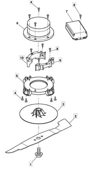 PRINCESS 38 Li - 2014 - 294385063/M14 - Mountfield Rotary Mower Blade Diagram