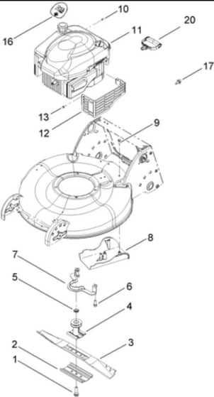 Hayter R53S - 448E (448E290000001 - 448E290000999) - Engine - Blade Assy
