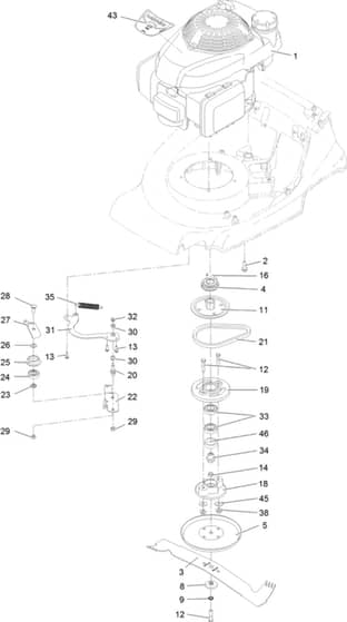 Hayter Harrier 48 Pro Autodrive FS - 479A (404000000 - 999999999) - Engine - Blade