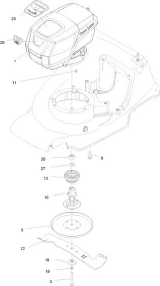 Hayter Harrier 41 Autodrive 60V - 377A (407600000 - 999999999) - Engine - Blade