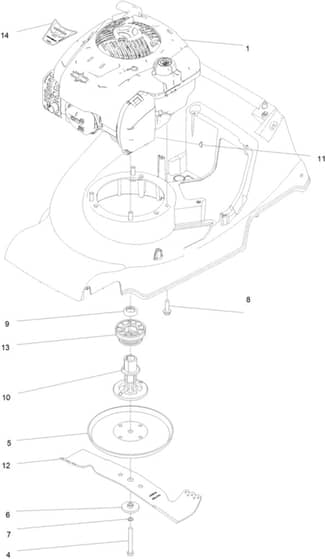 Hayter Harrier 41 Autodrive VS B&S - 375A (400000000 - 401999999) - Engine - Blade