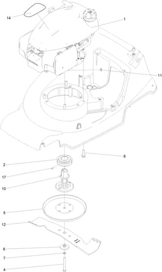 Hayter Harrier 41 Pro Autodrive FS - 379B (409296488 - 999999999) - Engine - Blade