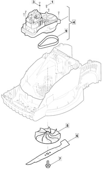 PRINCESS 38 - 2012-2014 - 294380063/MFR - Mountfield Rotary Mower Blade Diagram
