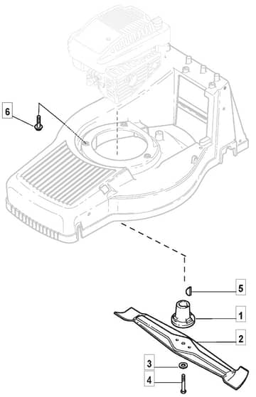 M5520 PD - 2009 - 292552023/M09 - Mountfield Rotary Mower Blade Diagram