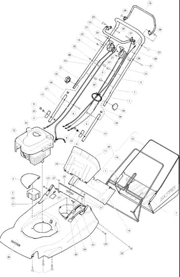 Hayter Harrier 48 AD - 490E (490E270000001 - 490E270999999) - Upper Mainframe