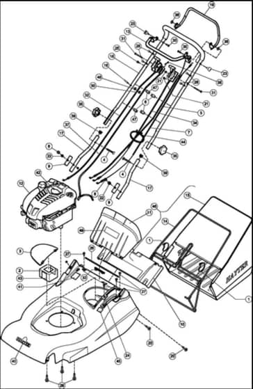 Hayter Harrier 56 Autodrive - 560E (560E270000001 - 560E270999999) - Upper Mainframe