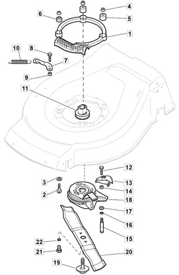 HW512 PD BBC - 2010 - 299538833/MFR - Mountfield Rotary Mower Blade Diagram