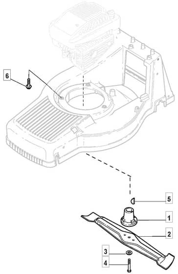 M484 R ES - 2009 - 292505523/UM9 - Mountfield Rotary Mower Blade Diagram