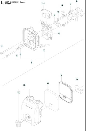 Husqvarna 236r - Carburetor & Air Filter