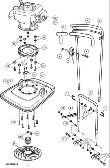 Allen Hovertrim 21" - 182E (311000001 - 311999999) - Mainframe