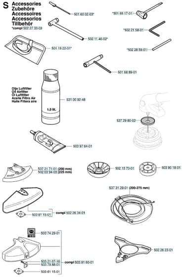 Husqvarna 240R - 2005-Current - Accessories