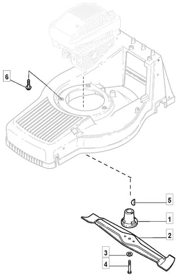 M5510 PD - 2008 - 292552043/M08 - Mountfield Rotary Mower Blade Diagram
