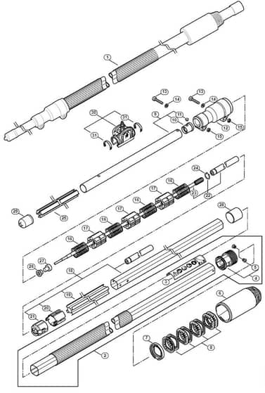 Genuine Stihl HT103 / H - Drive tube assembly