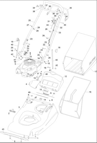 Hayter Harrier 56 Pro - 566H (315000001 - 315999999) - Upper Mainframe