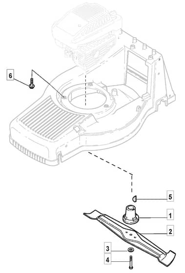 M5530 PD - 2009 - 292552033/M09 - Mountfield Rotary Mower Blade Diagram