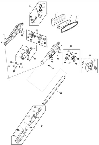 MMP 48 Li - 2018-2019 - 274080003/M15 - Mountfield Brushcutter Pole Pruner Diagram