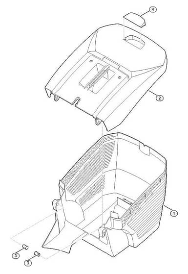 Genuine Stihl RM448.0 T / E - Grass catcher bag