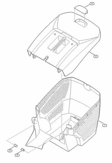 Genuine Stihl RM448.1 TC / E - Grass catcher bag
