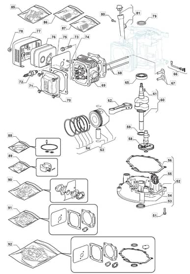 S461 PD - 2012-2014 - 295486043/M12 - Mountfield Rotary Mower WBE0702 Cylinder Diagram