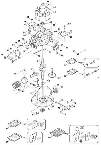 S421R PD - 2014-2018 - 299439043/M14 - Mountfield Rotary Mower RSCT100 Cylinder Diagram