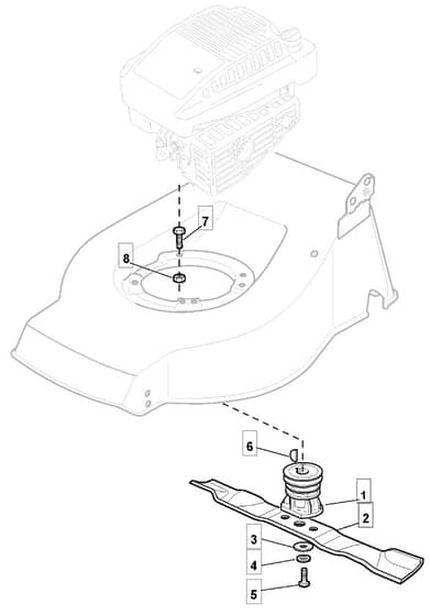 MLF 48 TRHGR - 2009 - 291487038/MFR - Mountfield Rotary Mower Blade Diagram