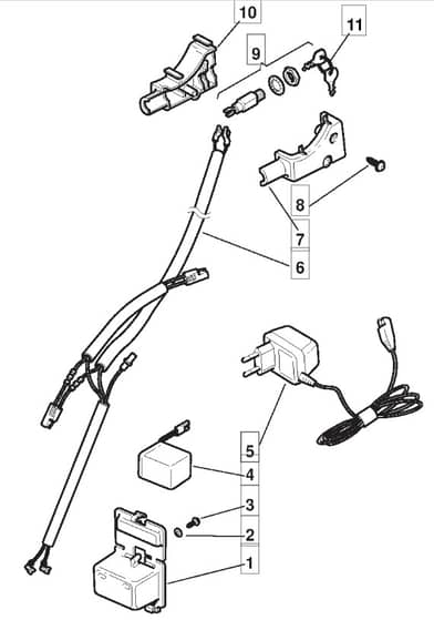 M5010 R PD - 2008 - 292505043/M08 - Mountfield Rotary Mower Electric Start Diagram