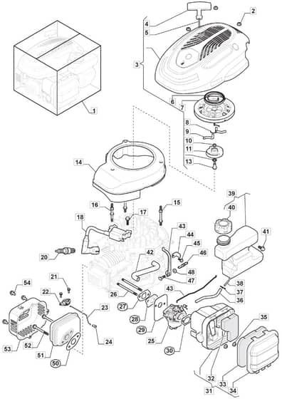 S481 HP - 2019-2020 - 294501843/M19 - Mountfield Rotary Mower Engine Diagram