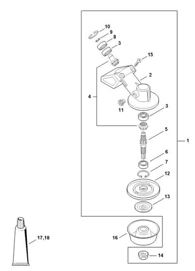 Genuine Stihl FS120 R / AA - Gear Head