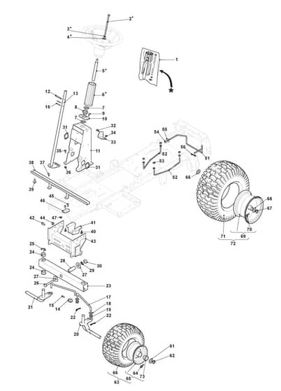 Steering - TTK550LWM - 2T0050486/SF