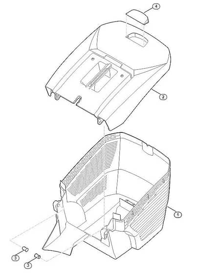 Genuine Stihl RM488.0 VC / E - Grass catcher bag