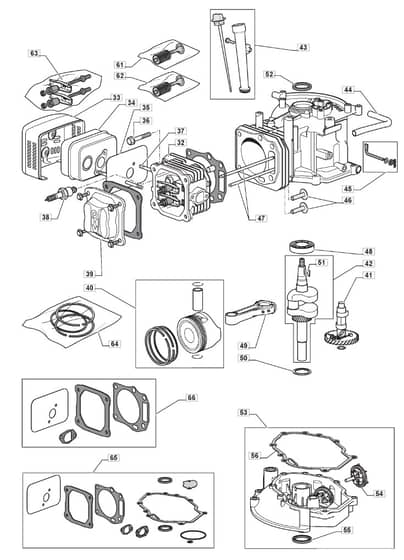HW461 PD ES - 2010 - 299482548/ADE - Mountfield Rotary Mower WBE0701 Cylinder Diagram