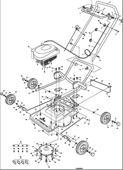 Hayter Hayterette - 005G (310000001 - 310999999) - Main Assembly